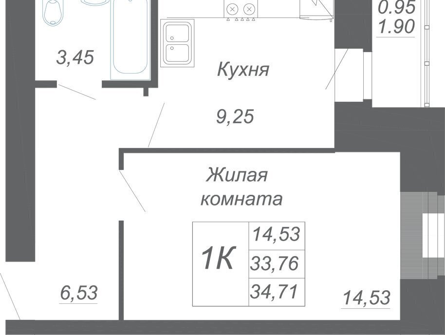 квартира р-н Зеленодольский с Осиново ЖК «Радужный-2» Козья слобода фото 1