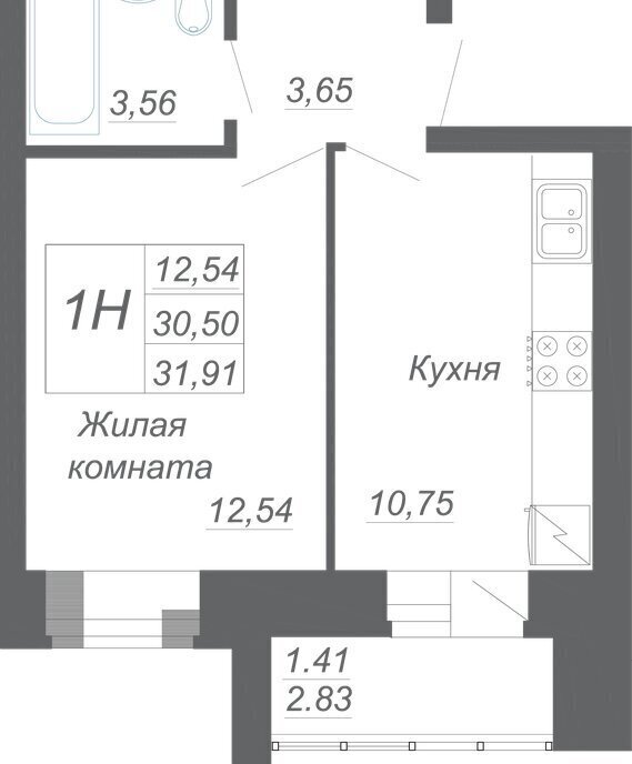 квартира р-н Зеленодольский с Осиново ЖК «Радужный-2» Козья слобода фото 1