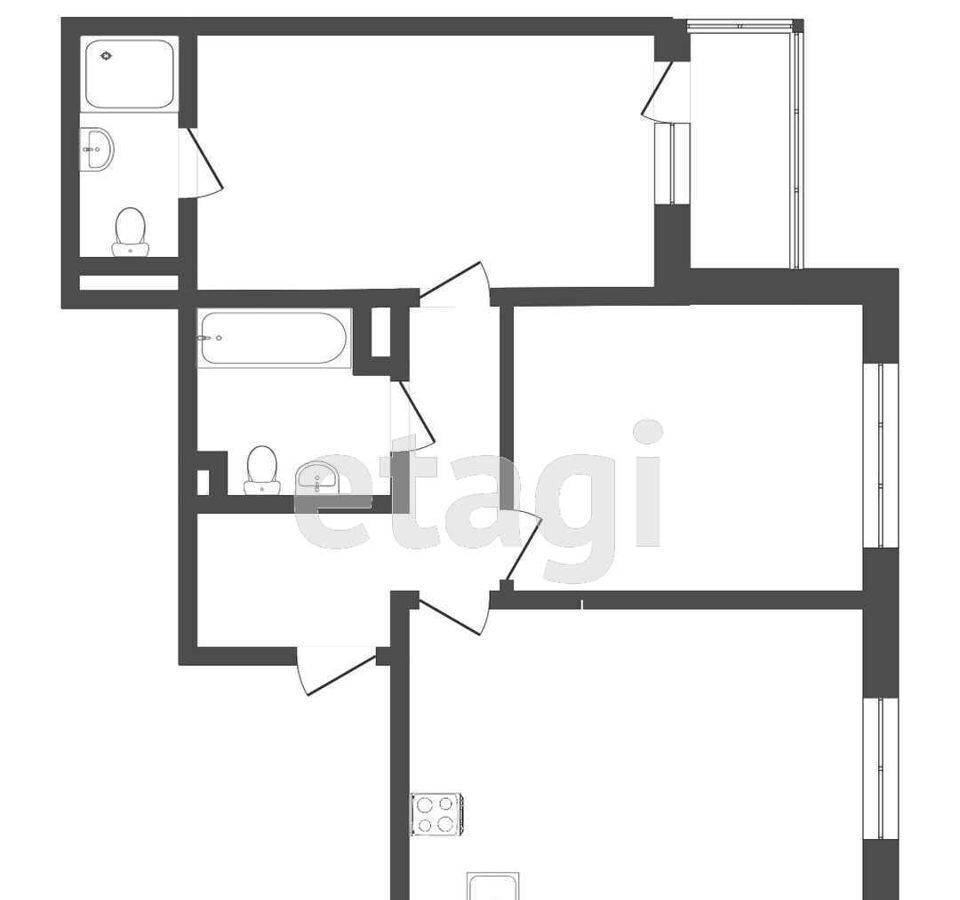 квартира г Тюмень р-н Калининский ул Фармана Салманова 12 фото 35