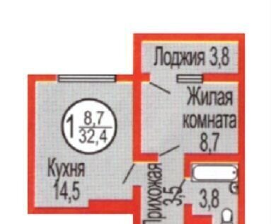 квартира г Оренбург р-н Ленинский ул Уральская 2/25 фото 2