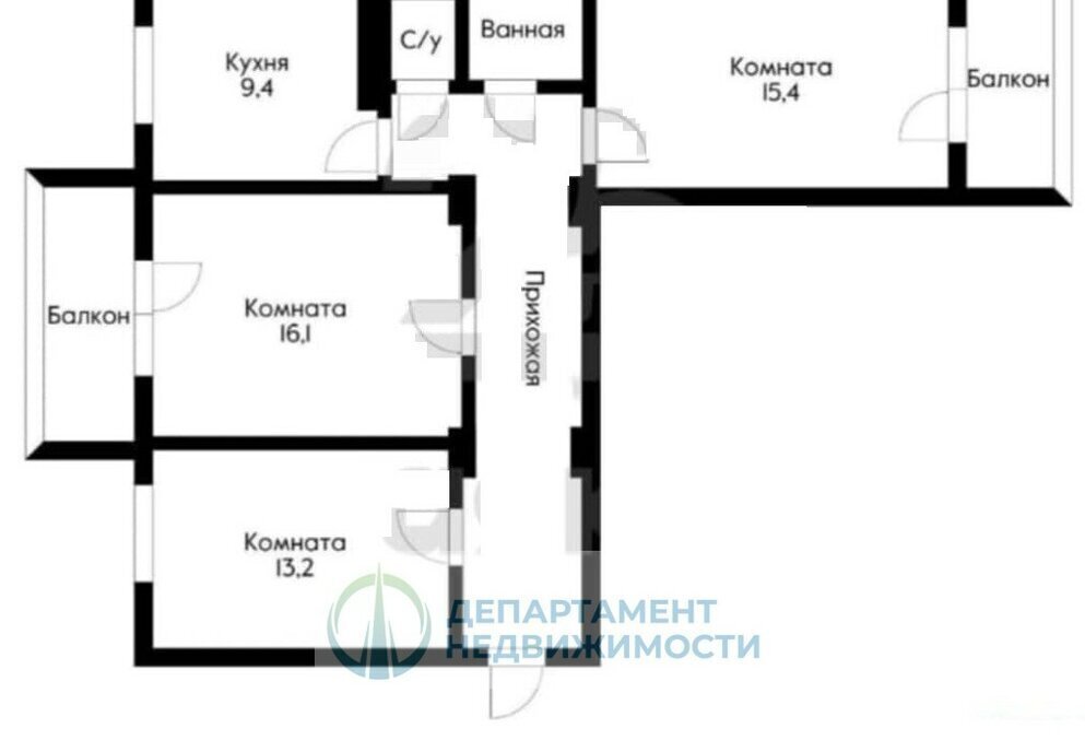 квартира г Краснодар р-н Прикубанский ул Кореновская 65 фото 12