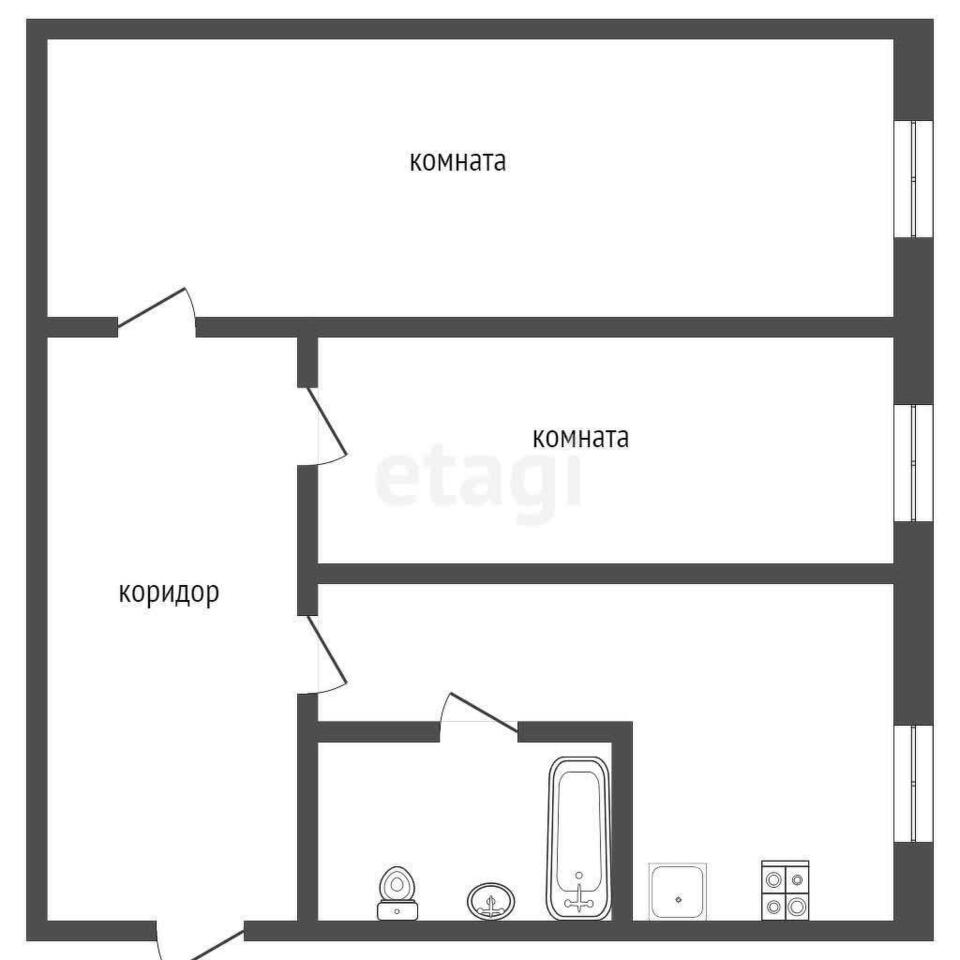 квартира р-н Туринский г Туринск ул Комсомольская 2 фото 10