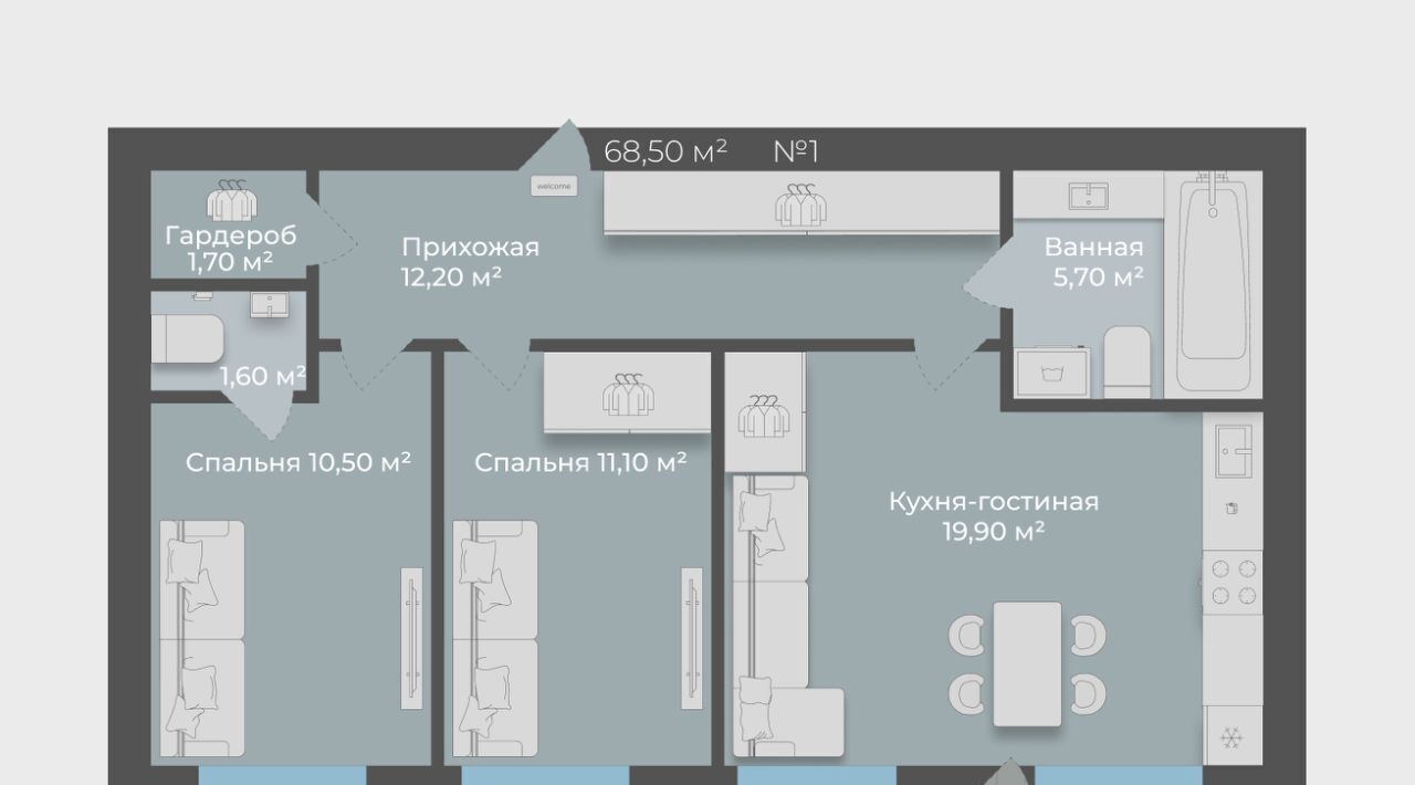 квартира г Тольятти р-н Комсомольский ул Матросова 27 фото 1