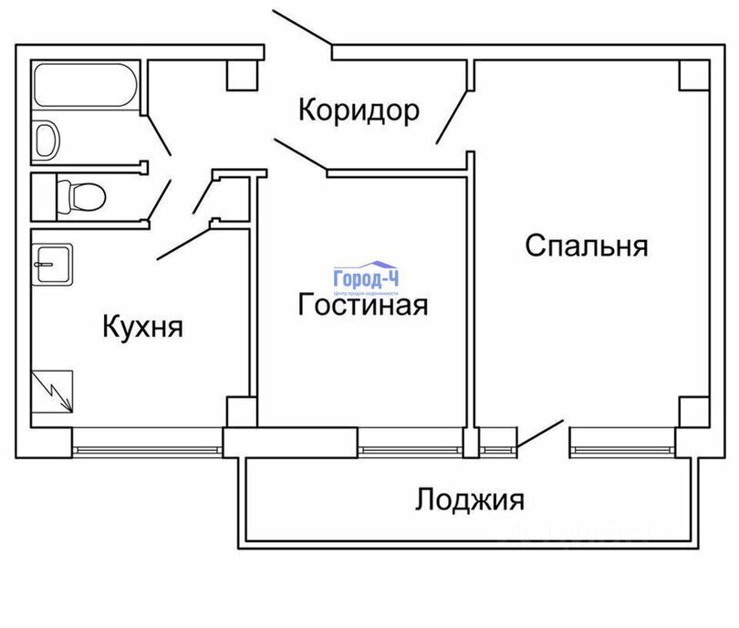 квартира г Чебоксары р-н Московский ул Гузовского 22 фото 2