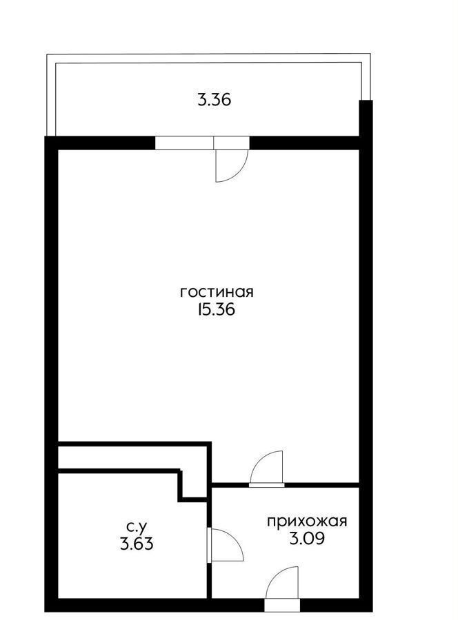 квартира г Краснодар р-н Прикубанский ул им. генерала Корнилова 4 д. 9 фото 8