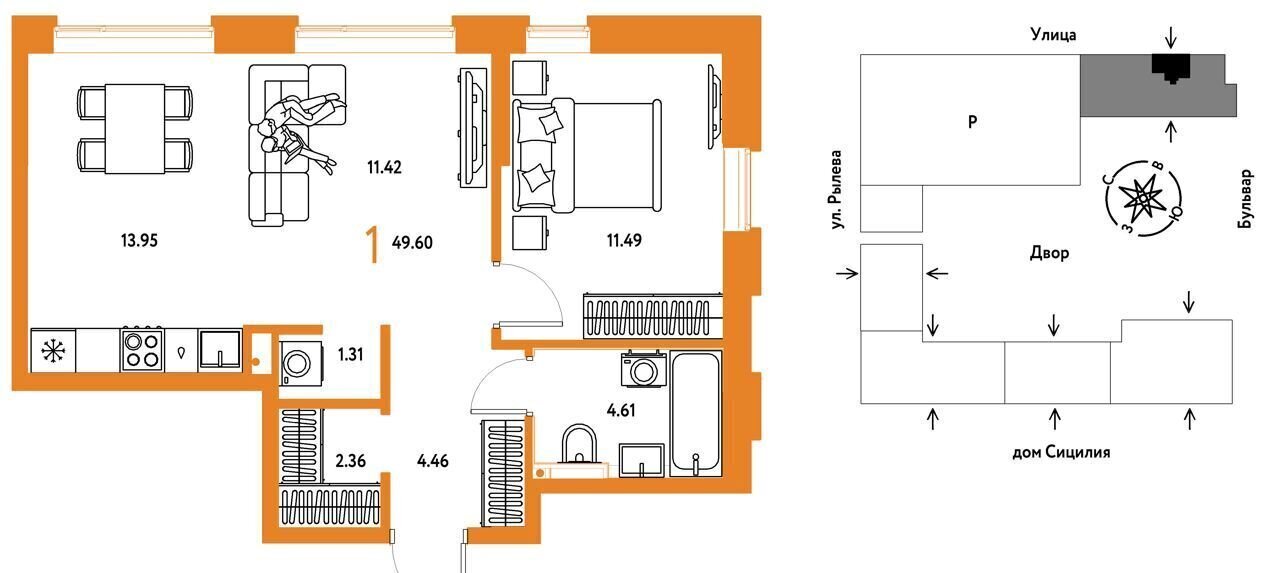 квартира г Тюмень р-н Калининский ул Ярославская 9 корп. 1 фото 1