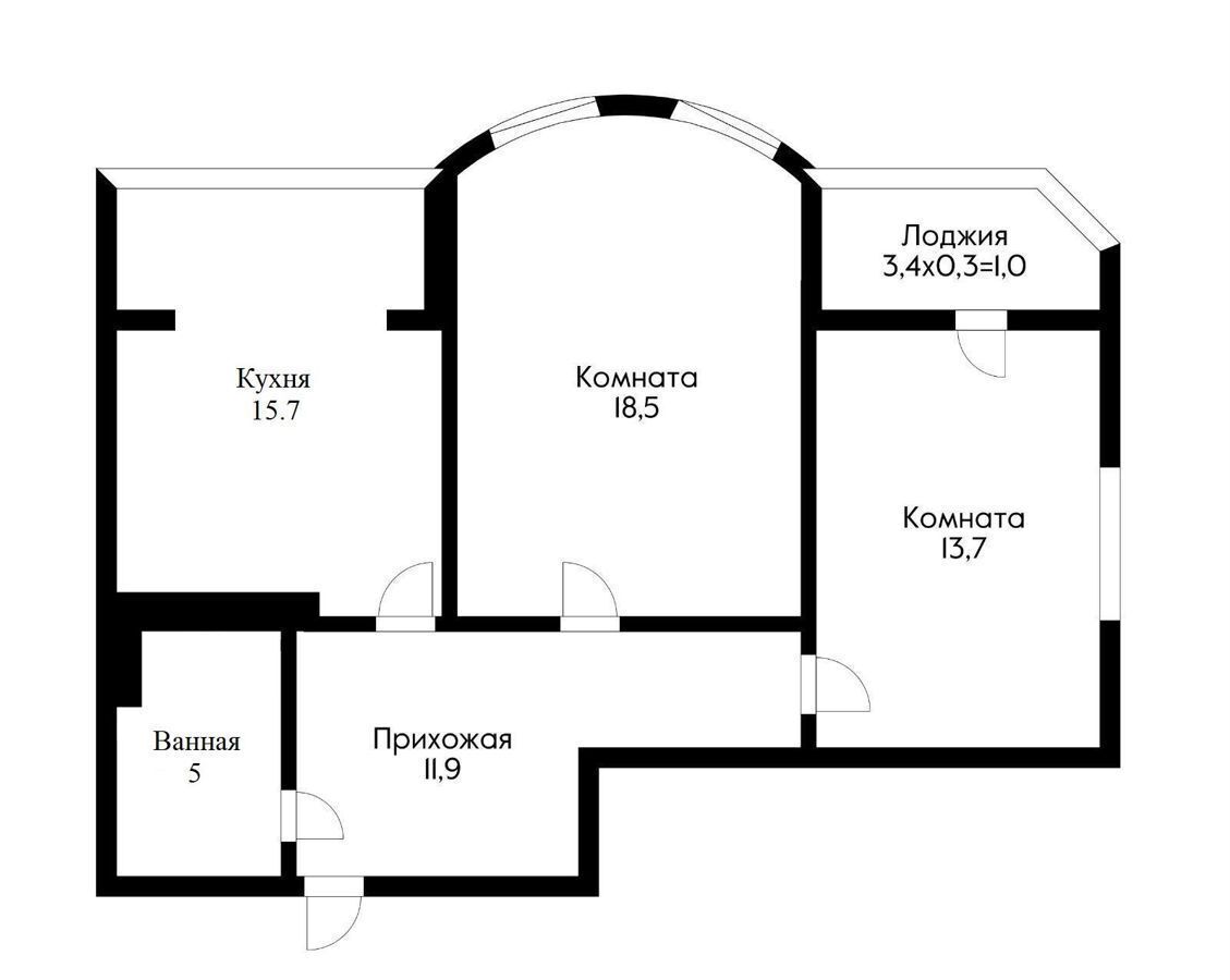 квартира г Краснодар р-н Прикубанский ул им. Симиренко 71к/3 ЖК «Янтарный» фото 12