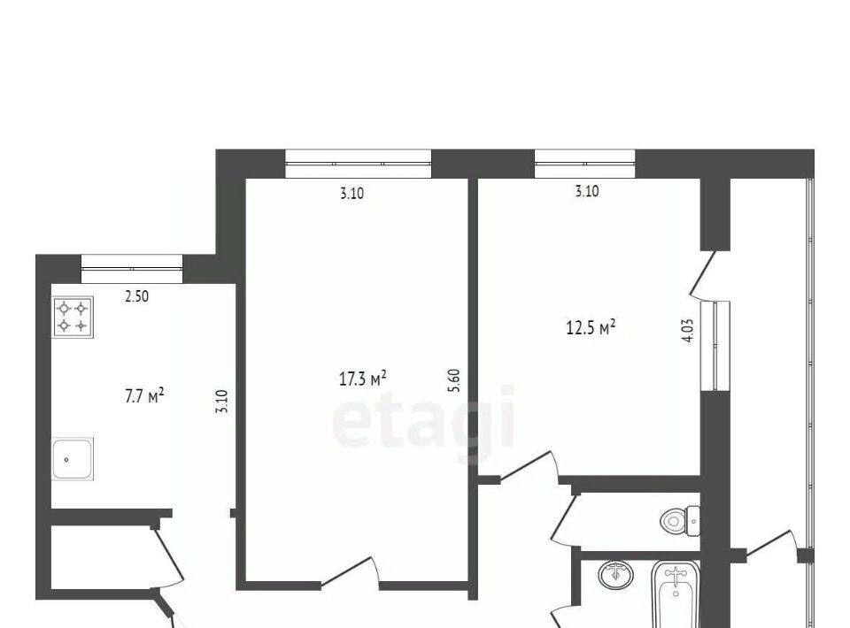 квартира г Челябинск р-н Калининский ул Шенкурская 3 фото 13