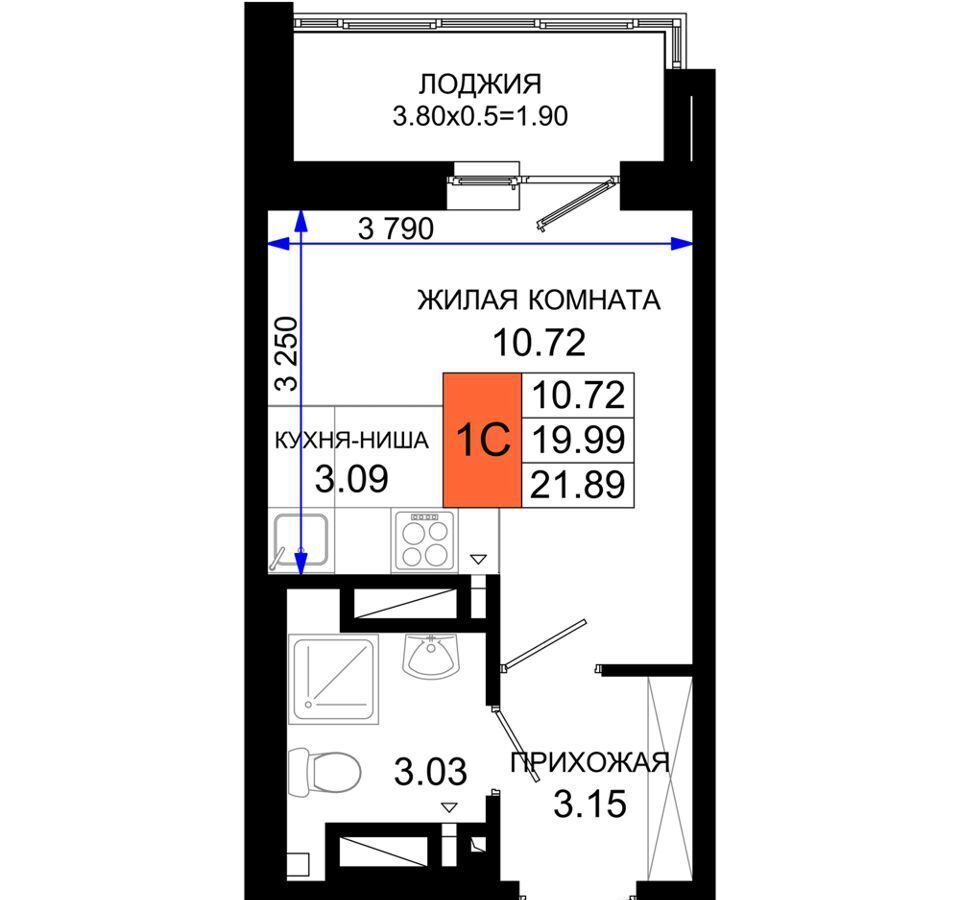 квартира г Ростов-на-Дону р-н Октябрьский пер Элеваторный ЖК «Октябрь Парк» поз. 1. 2 фото 13