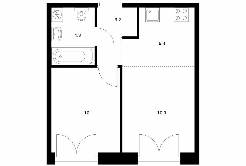 квартира г Санкт-Петербург метро Балтийская ЖК Лермонтовский 54 к 2. 2 фото 1