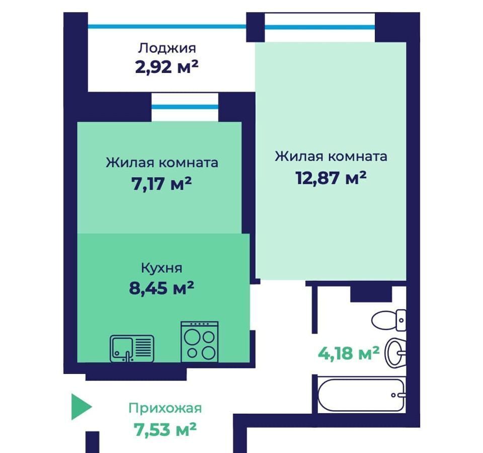 квартира г Ярославль п Сокол р-н Фрунзенский д. 31а фото 1