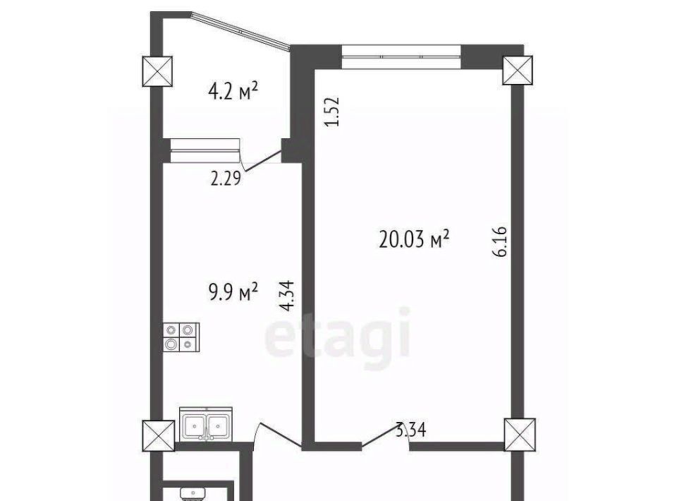 квартира г Ростов-на-Дону р-н Советский ул 2-я Краснодарская 135а фото 2