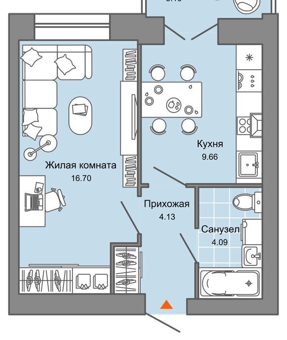 квартира г Ульяновск р-н Заволжский г квартал Новый Город ЖК Центрополис 5 Город, Центральный фото 1