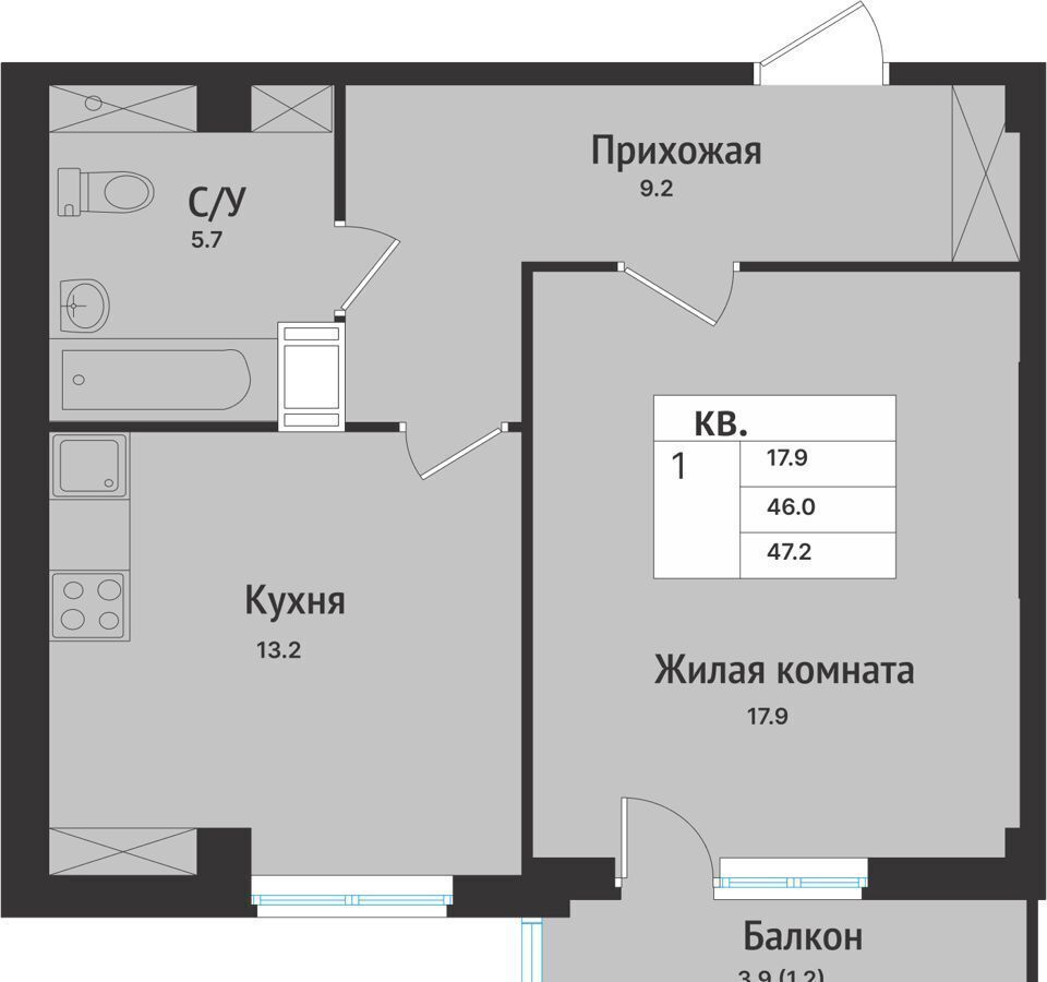 квартира р-н Всеволожский г Всеволожск ул Севастопольская 2 корп. 2 фото 1