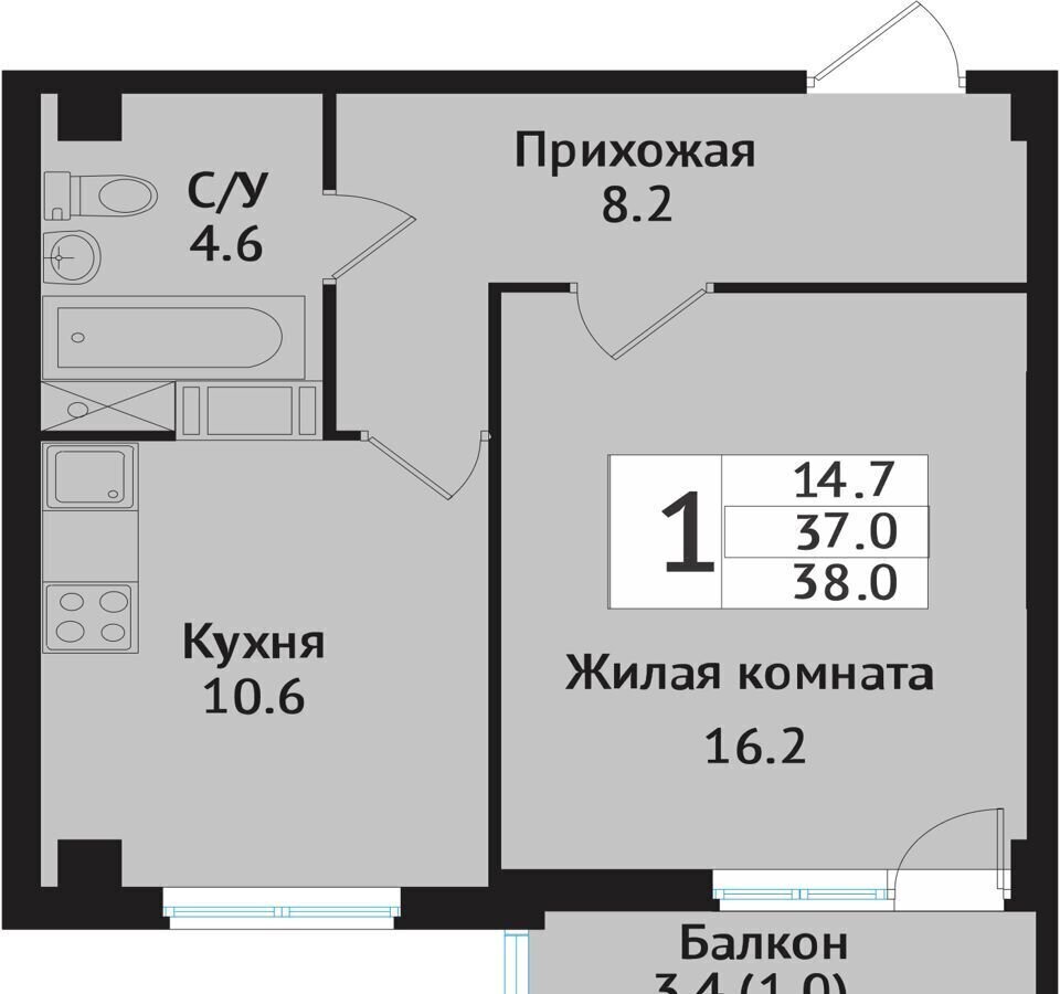 квартира р-н Всеволожский г Всеволожск ул Севастопольская 2 корп. 1 фото 1