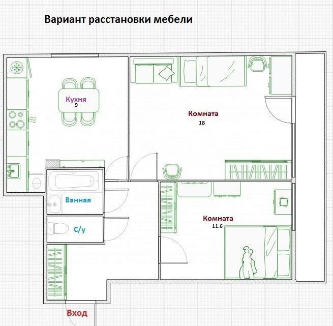 квартира г Москва метро Юго-Восточная проезд Ферганский 7к/6 муниципальный округ Выхино-Жулебино фото 2