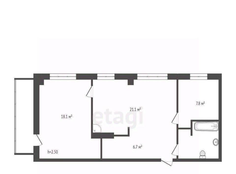 квартира г Красноярск р-н Свердловский ул Кольцевая 2а фото 35