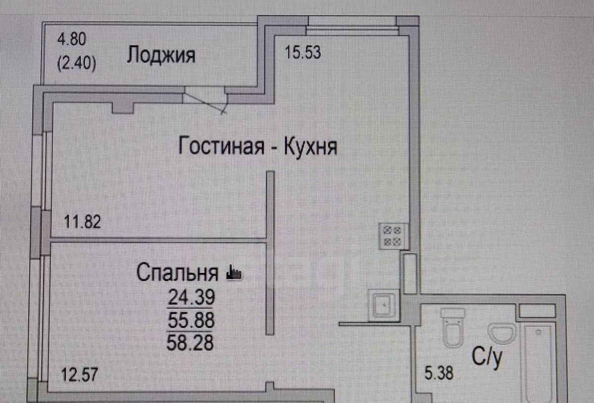 квартира г Набережные Челны р-н Комсомольский тракт Сармановский 27 фото 36