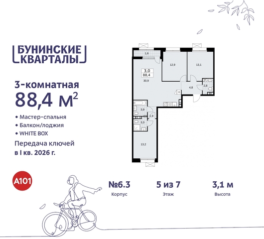 пр-кт Куприна 2 ЖК Бунинские Кварталы метро Коммунарка метро Улица Горчакова Сосенское, Ольховая, Бунинская аллея фото