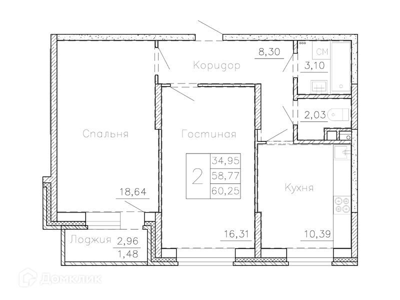 квартира р-н Семилукский г Семилуки ул Чайковского 7/1 городское поселение Семилуки фото 1