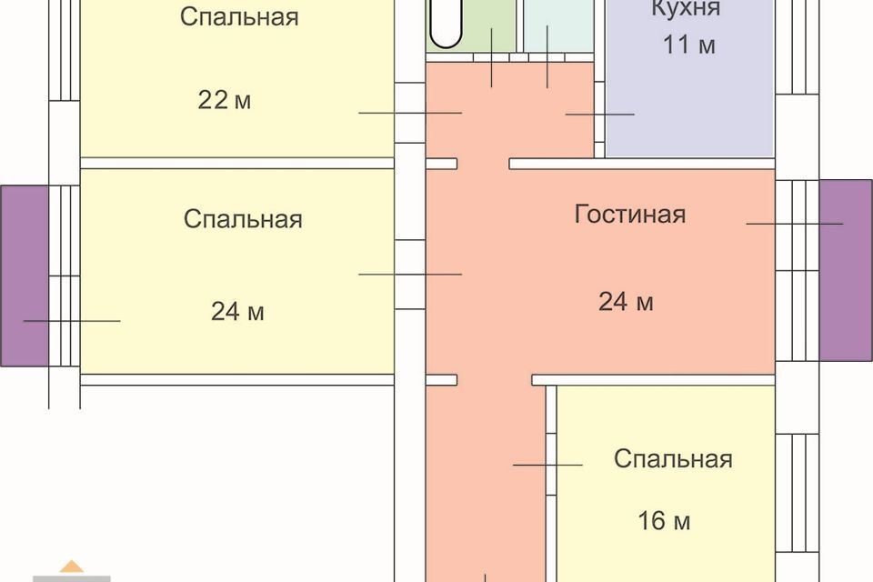 квартира г Москва ул Молодёжная 2 пр-кт Ленинский Юго-Западный административный округ фото 2