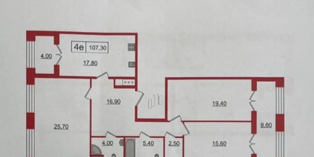 квартира г Санкт-Петербург метро Крестовский Остров пр-кт Петровский 26к/2 ЖК The One округ Петровский фото 6