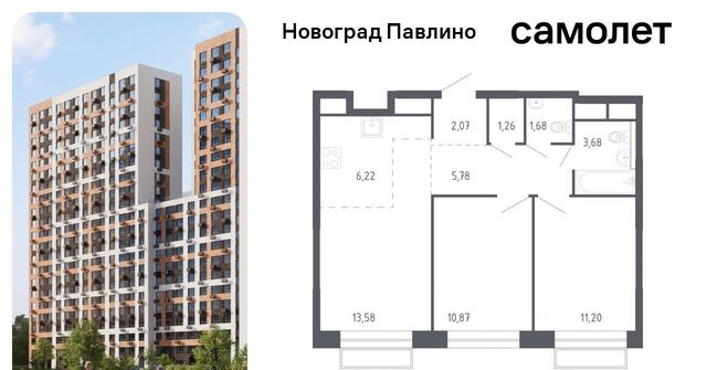 мкр Новое Павлино ЖК Новоград Павлино к 6, г Щербинка, квартал, Некрасовка фото