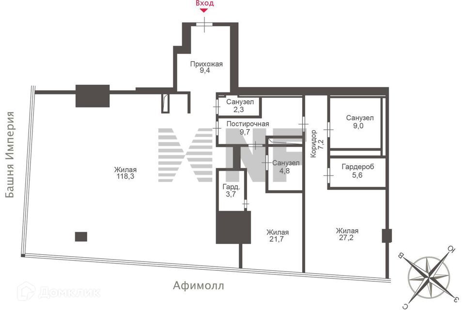 квартира г Москва наб Пресненская 8с/1 МФК «Город Столиц» Центральный административный округ фото 2