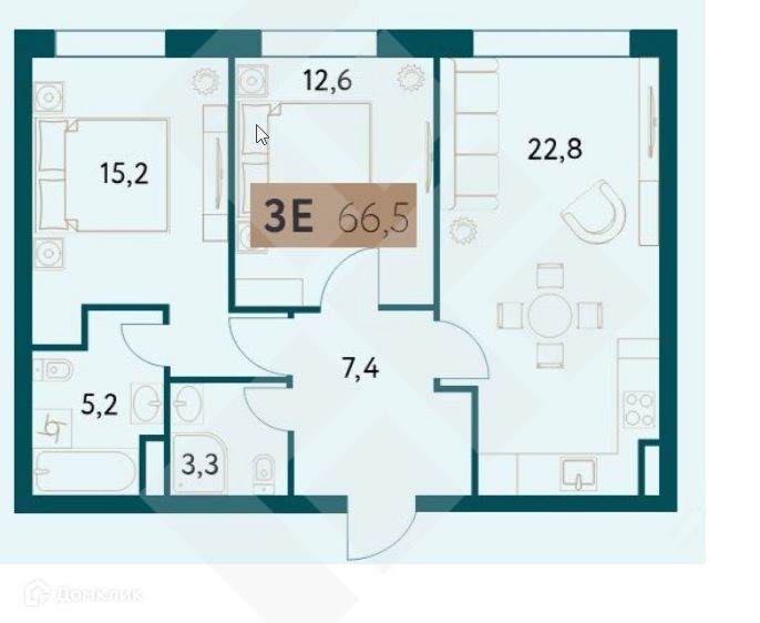 квартира г Москва ул Винницкая 8к/3 ЖК «Настоящее» Западный административный округ фото 6