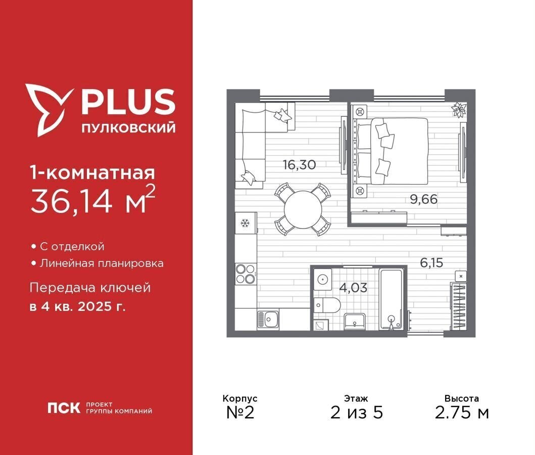 квартира г Санкт-Петербург р-н Московский ш Пулковское 24 ЖК Пулковский округ Пулковский меридиан фото 1