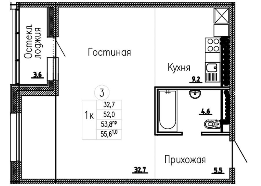 квартира г Петропавловск-Камчатский Петропавловск-Камчатский городской округ, Северный фото 1