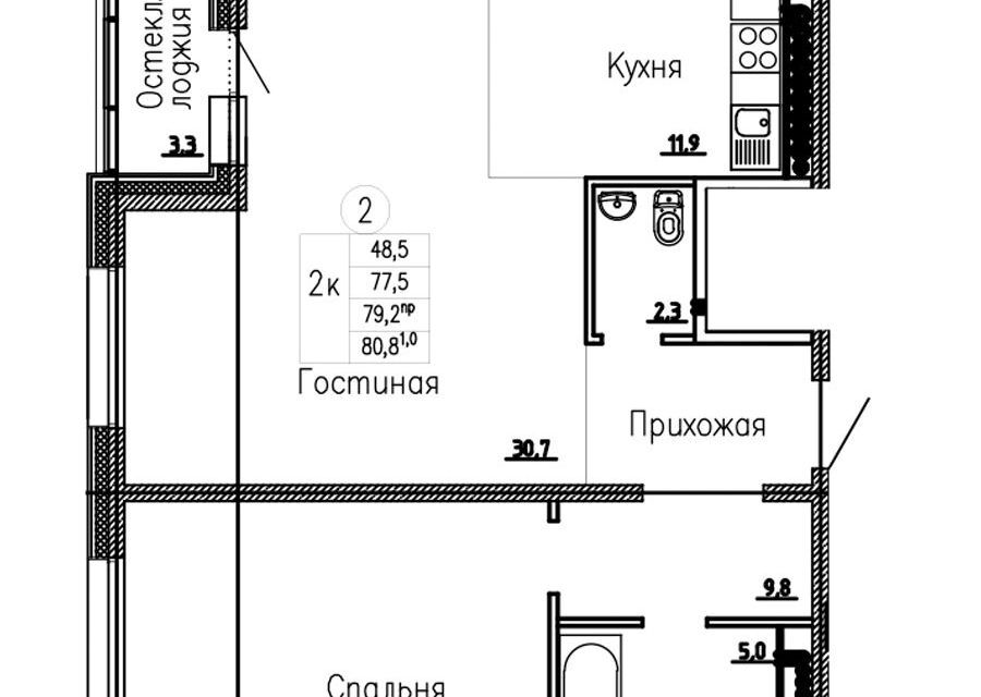 квартира г Петропавловск-Камчатский Петропавловск-Камчатский городской округ, Северный фото 1