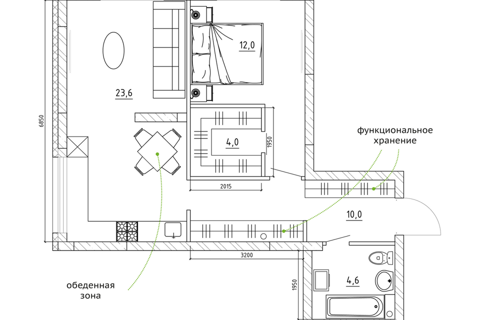 квартира г Кемерово р-н Рудничный Кемеровская область — Кузбасс, Радуга, Кемеровский городской округ фото 2