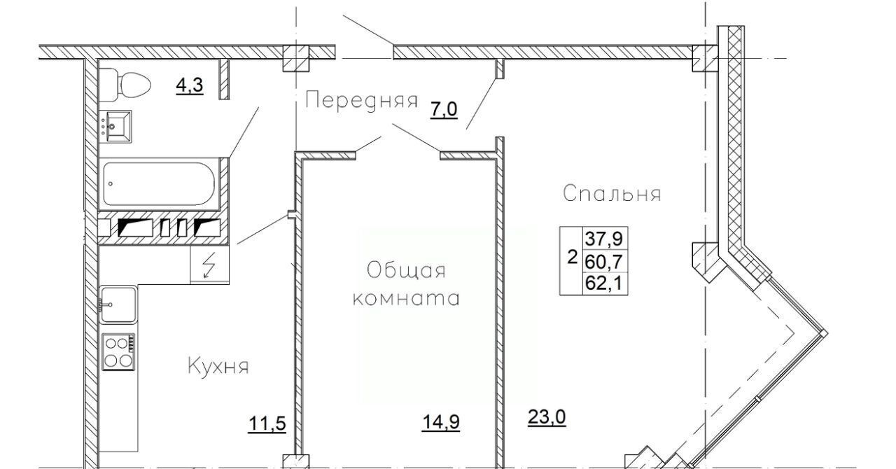 квартира р-н Надеждинский с Вольно-Надеждинское ул Приморская 11 Надеждинское сельское поселение фото 1