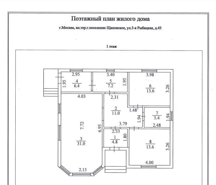 дом г Москва ТиНАО ул 1-я Рыбацкая 45 23 км, Краснопахорский р-н, коттеджный пос. Александровы Пруды, Московская область, Подольск, направление Курское (юг), Калужское шоссе фото 21