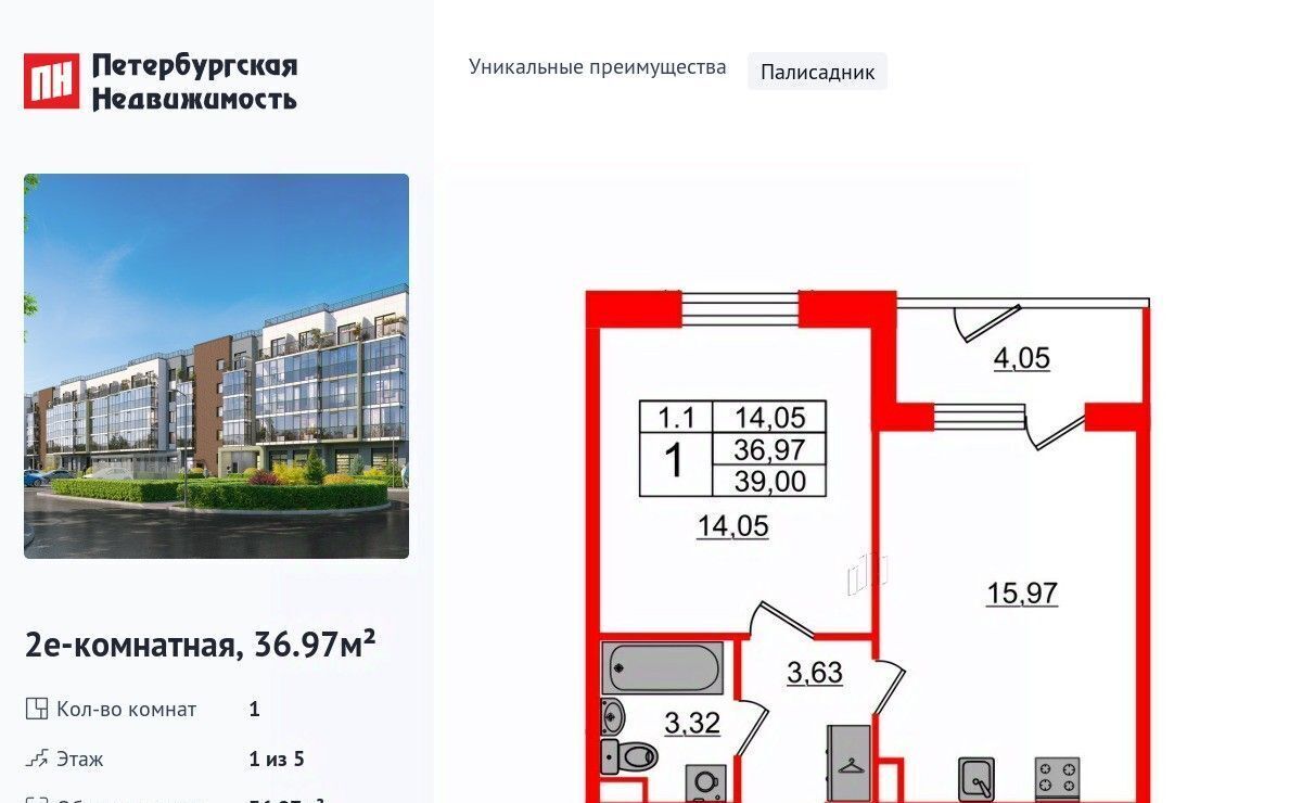 квартира г Санкт-Петербург метро Московская Пулковский Меридиан муниципальный округ фото 1