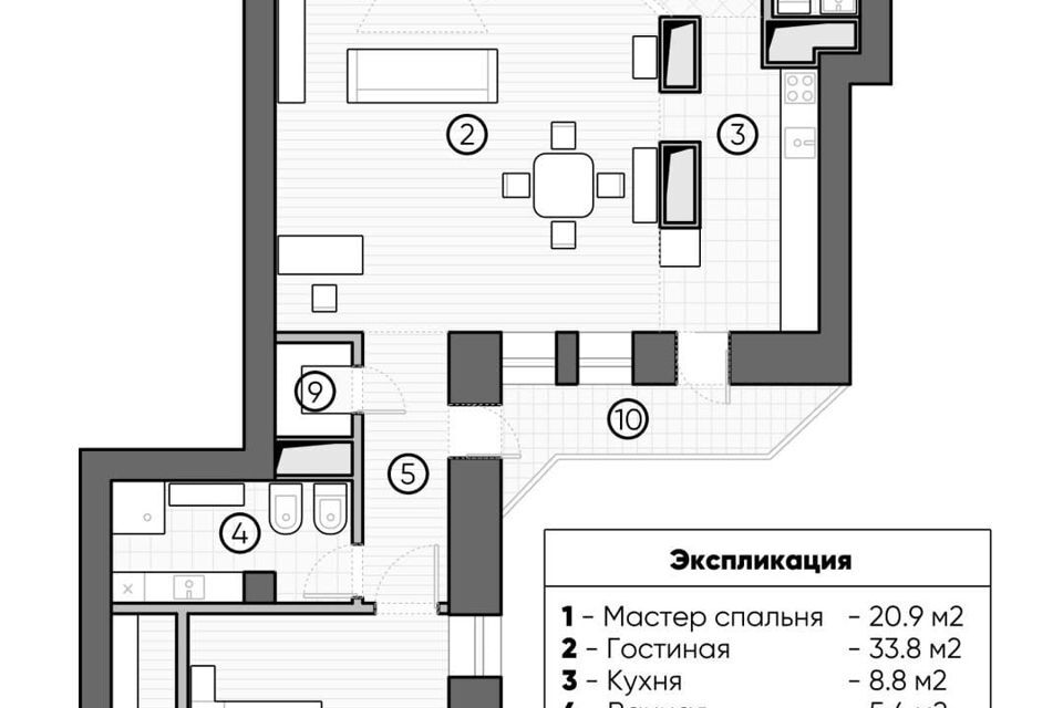 квартира г Москва ул Малая Полянка 5 Центральный административный округ фото 2