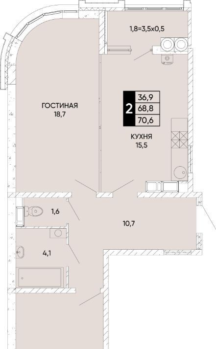 квартира г Ростов-на-Дону р-н Кировский ул Бориса Слюсаря 23 фото 1