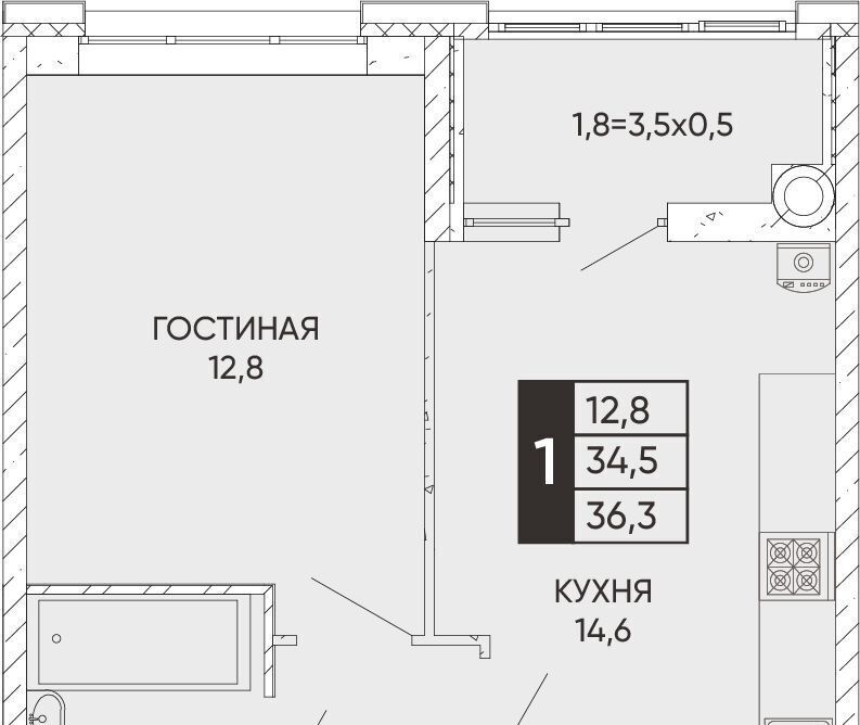 квартира г Ростов-на-Дону р-н Кировский ул Левобережная 6/6с 1 фото 1