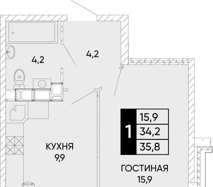 квартира г Ростов-на-Дону р-н Кировский ул Бориса Слюсаря 23 фото 1