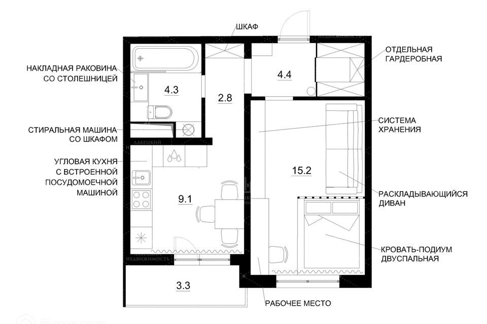 квартира г Санкт-Петербург р-н Невский ул Дыбенко 6/2 ЖК «Цивилизация» Невский фото 2