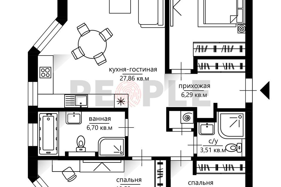 квартира г Москва ул Нежинская 5/2 городские резиденции Spires Западный административный округ фото 5