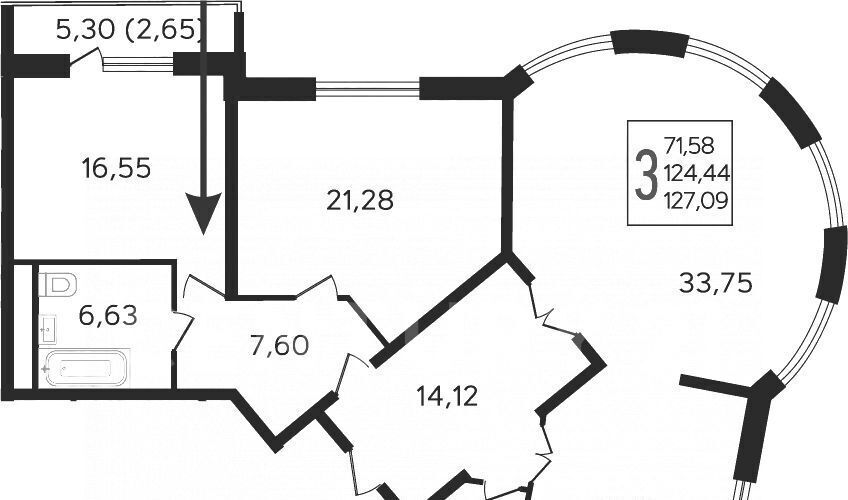 квартира г Краснодар р-н Западный ул им. Дзержинского 95 ЖК AVrorA фото 2