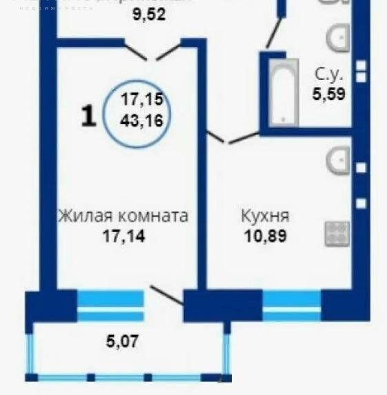 квартира р-н Новосибирский рп Краснообск мкр 7 30 ЖК «Бавария» Площадь Маркса фото 3