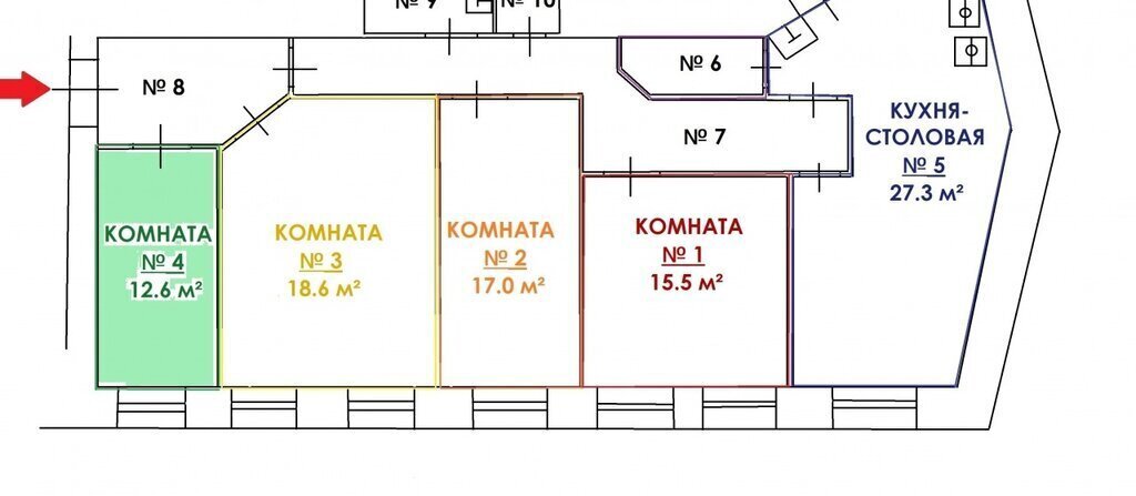 комната г Москва метро Чеховская ул Петровка 17с/3 муниципальный округ Тверской фото 5