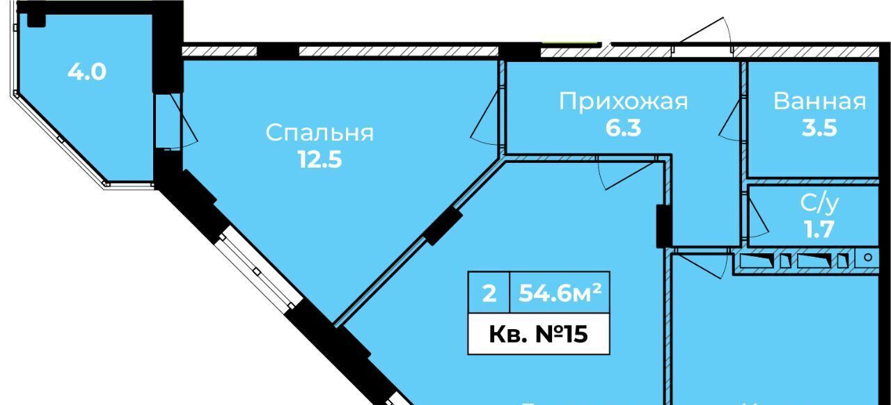 квартира г Тула ЖК «Атмосфера» 3 д. Харино фото 1