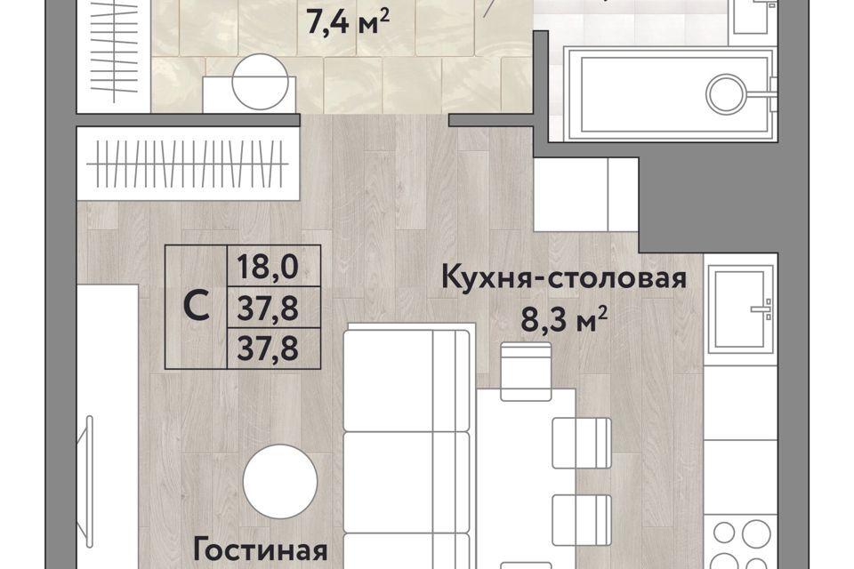 квартира г Хабаровск р-н Железнодорожный ул Трехгорная 100/4 городской округ Хабаровск фото 1