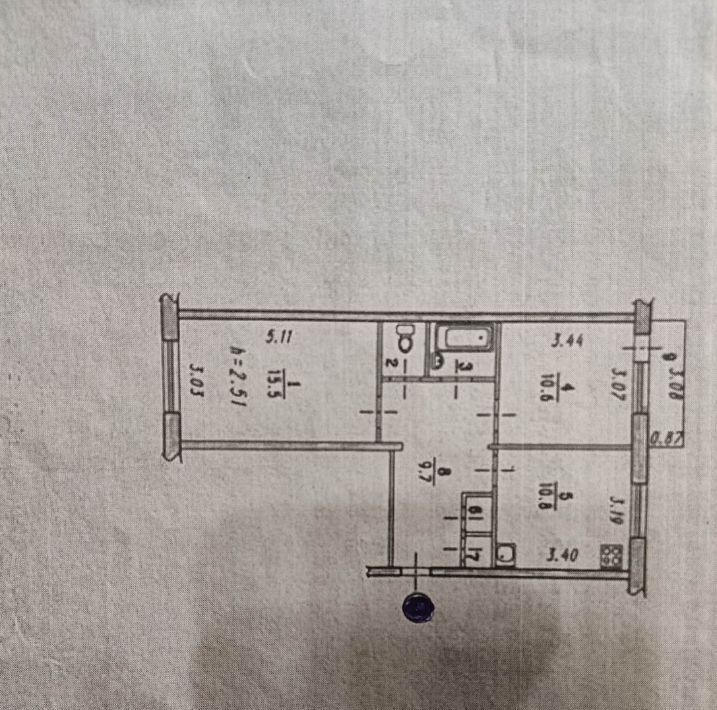 квартира г Омск р-н Центральный ул Завертяева 9к/2 Центральный АО фото 4