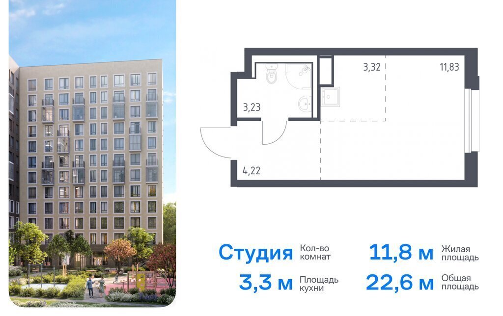 квартира р-н Всеволожский г Мурино ЖК «Новые Лаврики» Девяткино фото 1