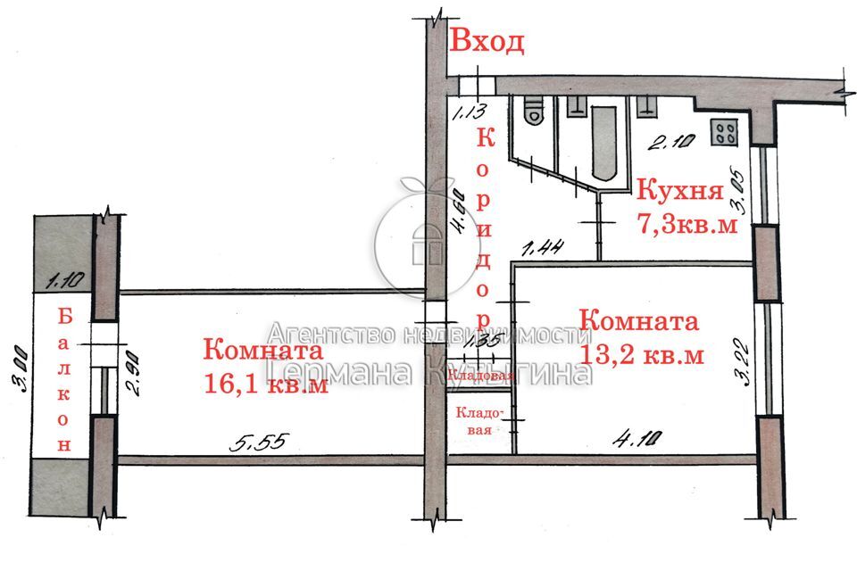 квартира г Волгоград р-н Центральный городской округ Волгоград, 7 Гвардейской, 7 фото 2